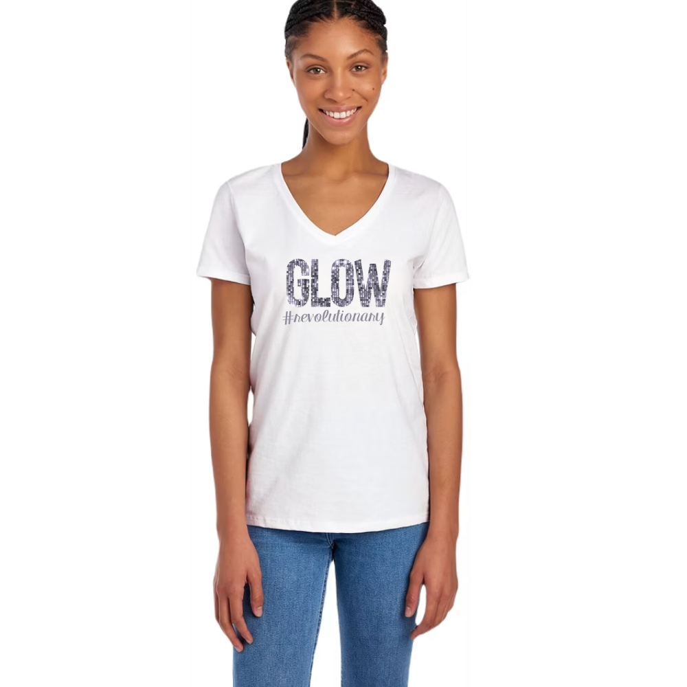 GLOW V-neck tshirt