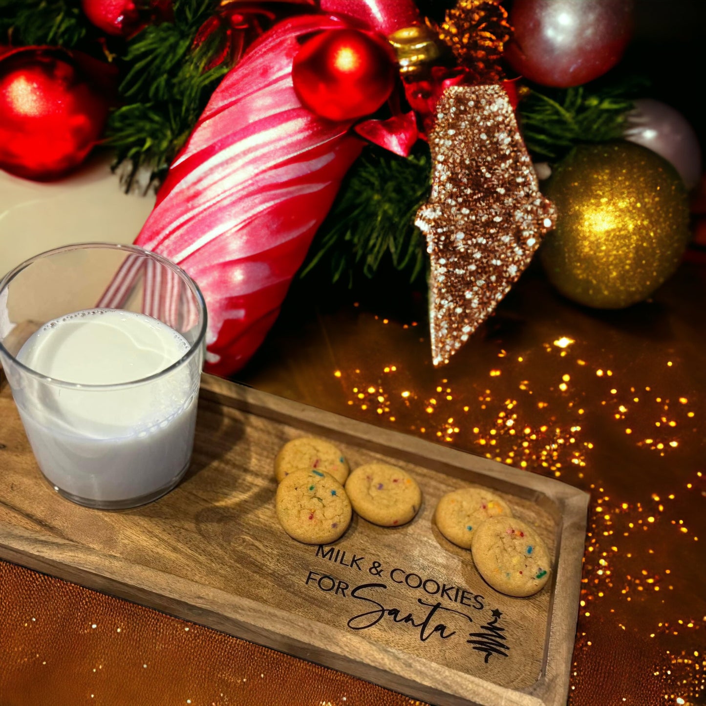 Personalized cookies for Santa tray