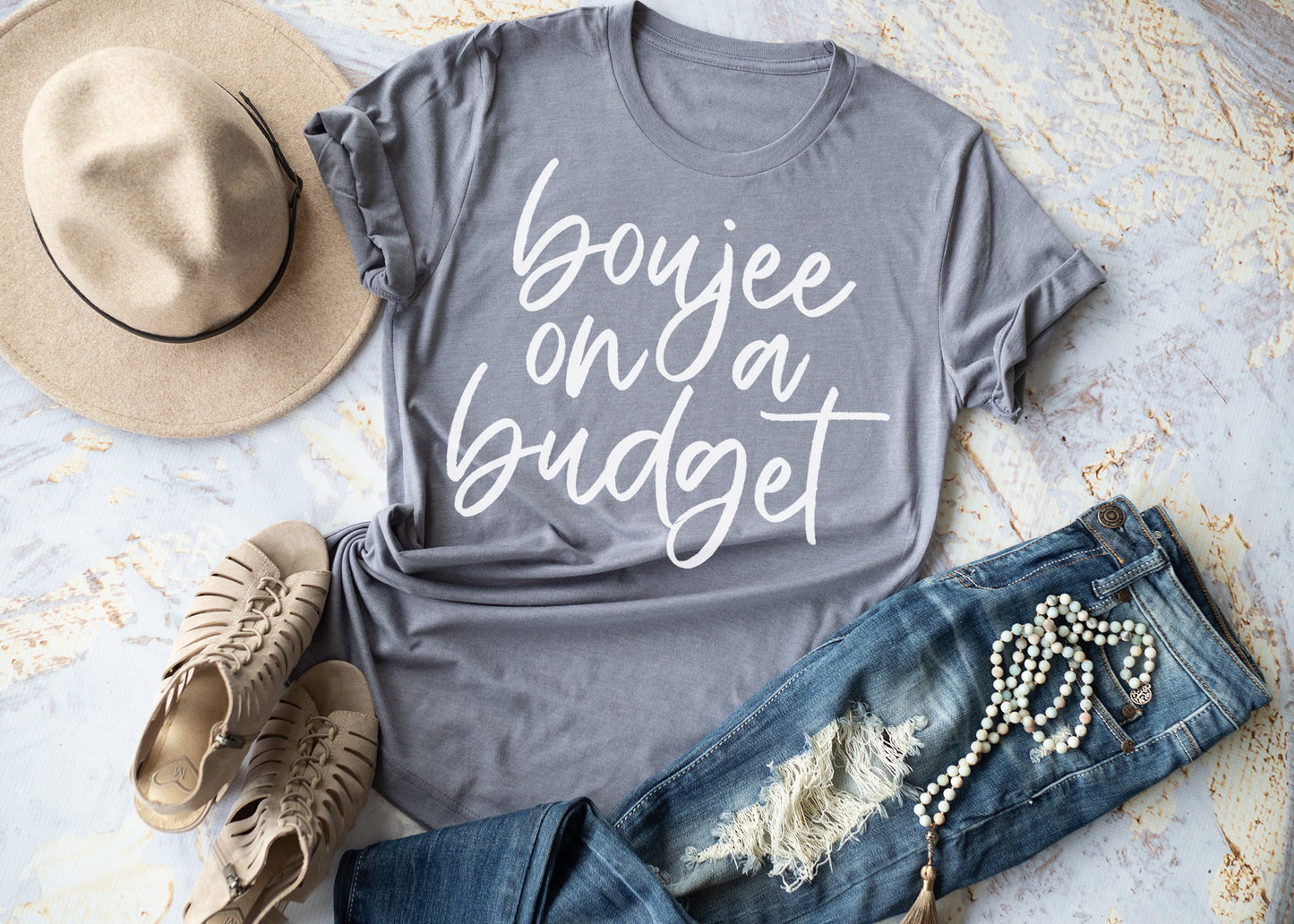 Boujee on a budget tee