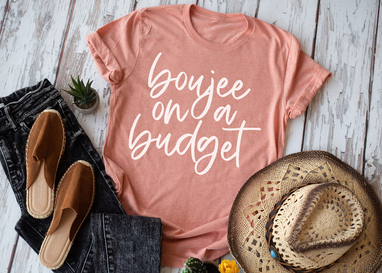 Boujee on a budget tee