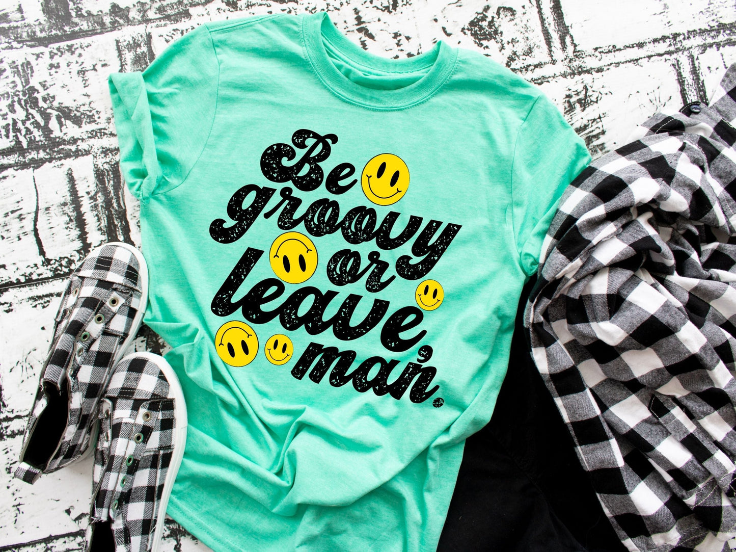 Be Groovy or leave short sleeve tee