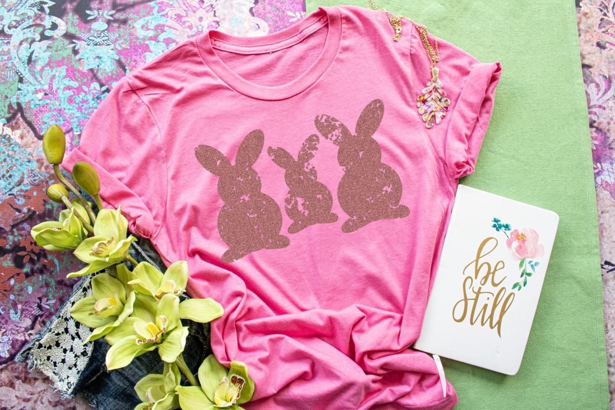 Womens Easter tshirt, Easter bunny shirt