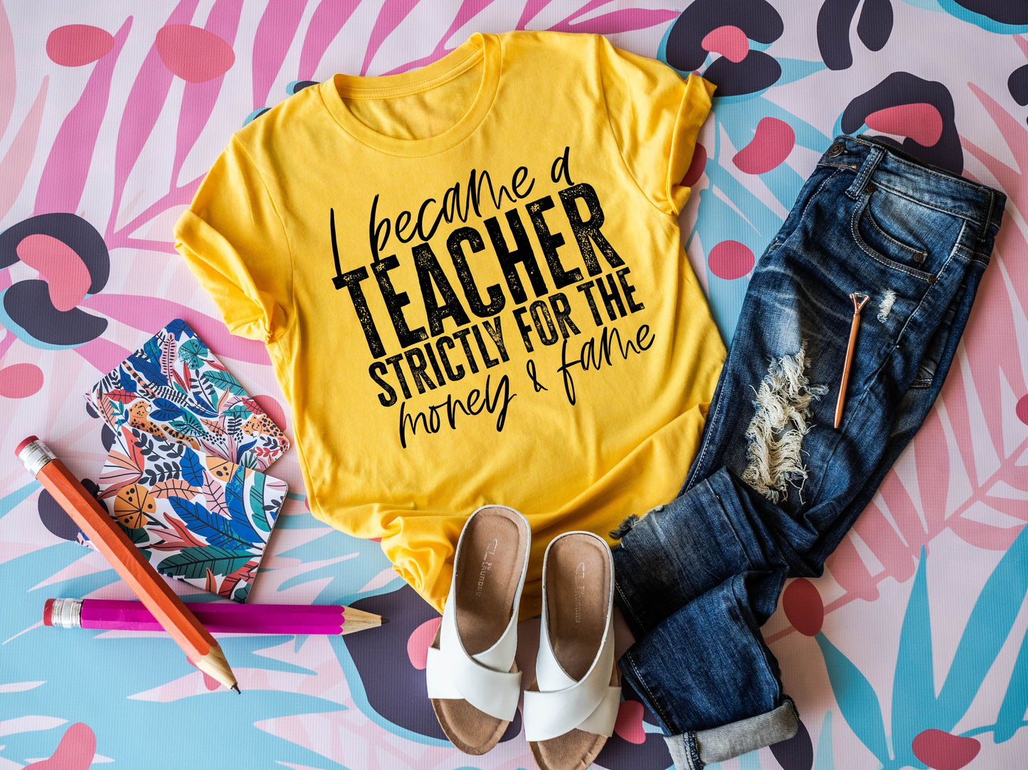 I became a teacher strictly for the fame