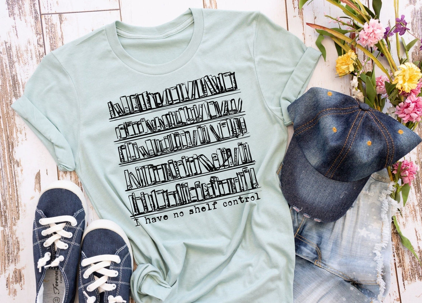 No shelf control reading t-shirt