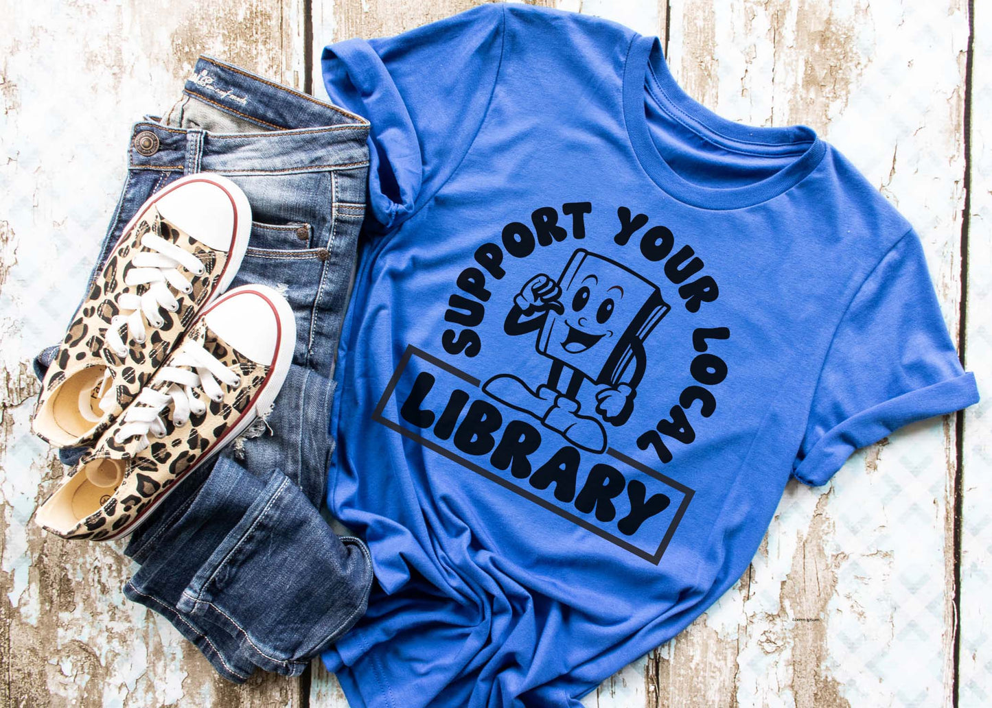 Support your local library tee