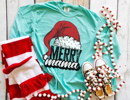 Merry and Bright short sleeve Christmas tee