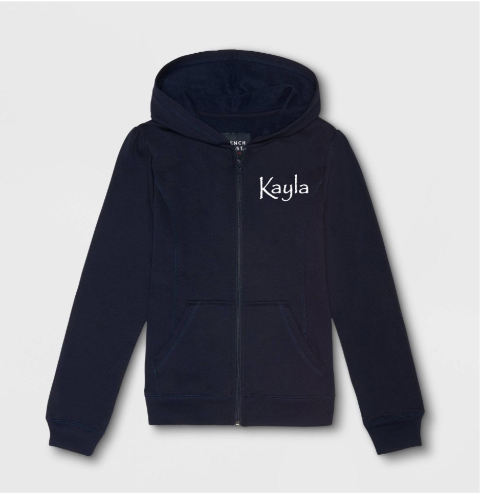 Seeds Preschool Uniform- Navy Zip hoodie