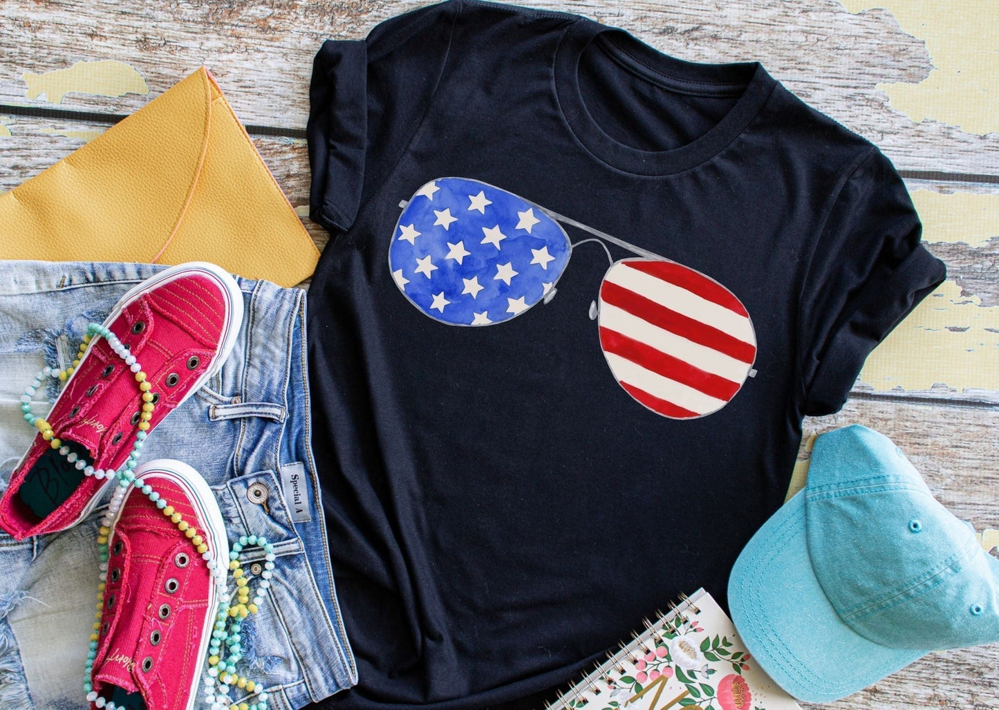 4th of July sunglass tee