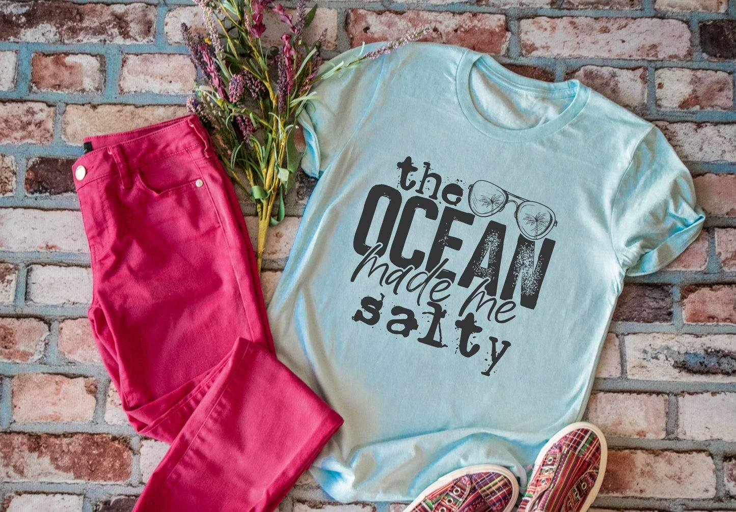 The ocean made me salty tee