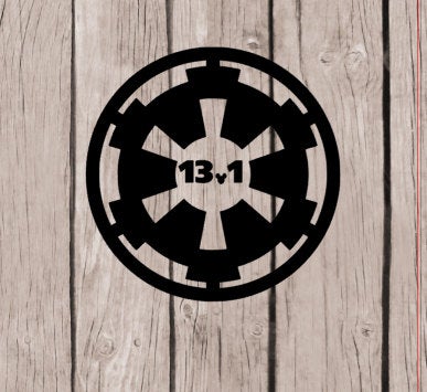 Star wars light side run decal, Darkside challenge, lightside decal, half marathon decal, running sticker, 13.1 sticker, run disney, 19.3
