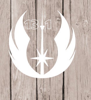 Star wars light side run decal, Darkside challenge, lightside decal, half marathon decal, running sticker, 13.1 sticker, run disney, 19.3