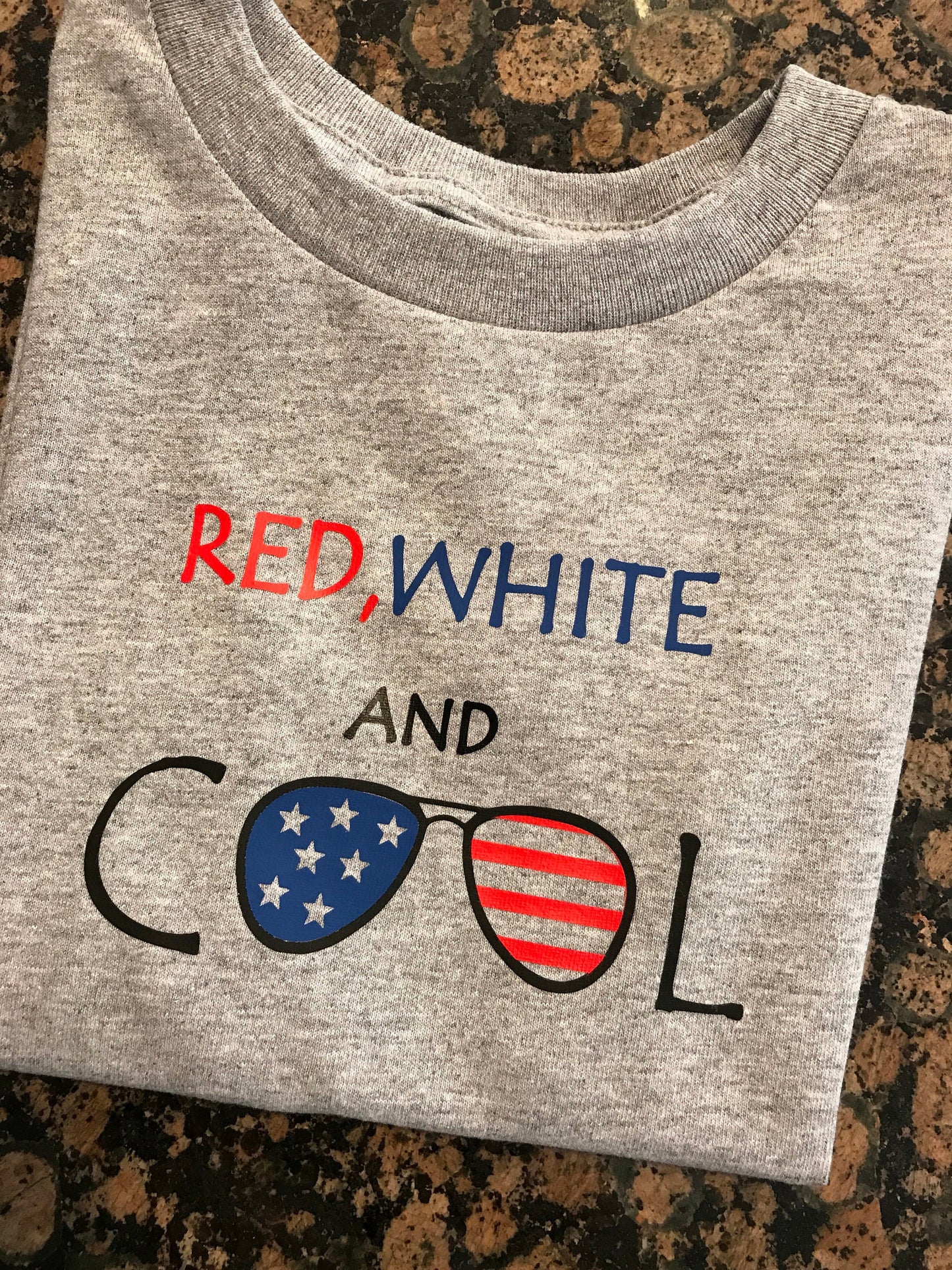 Red white and cool 4th of July tee