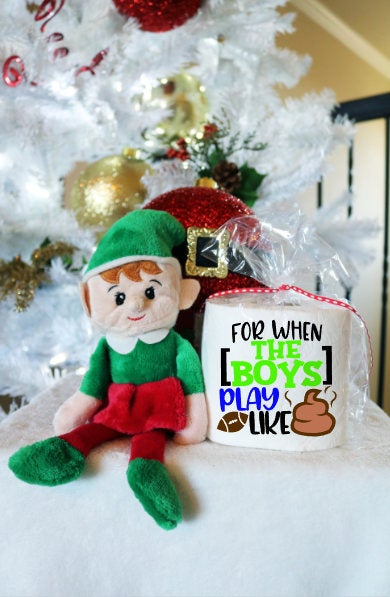 Thanksgiving decor, Thankful blessed, White elephant gift, poop gift, toilet paper, gift for co worker, Hostess gift , secret santa gift
