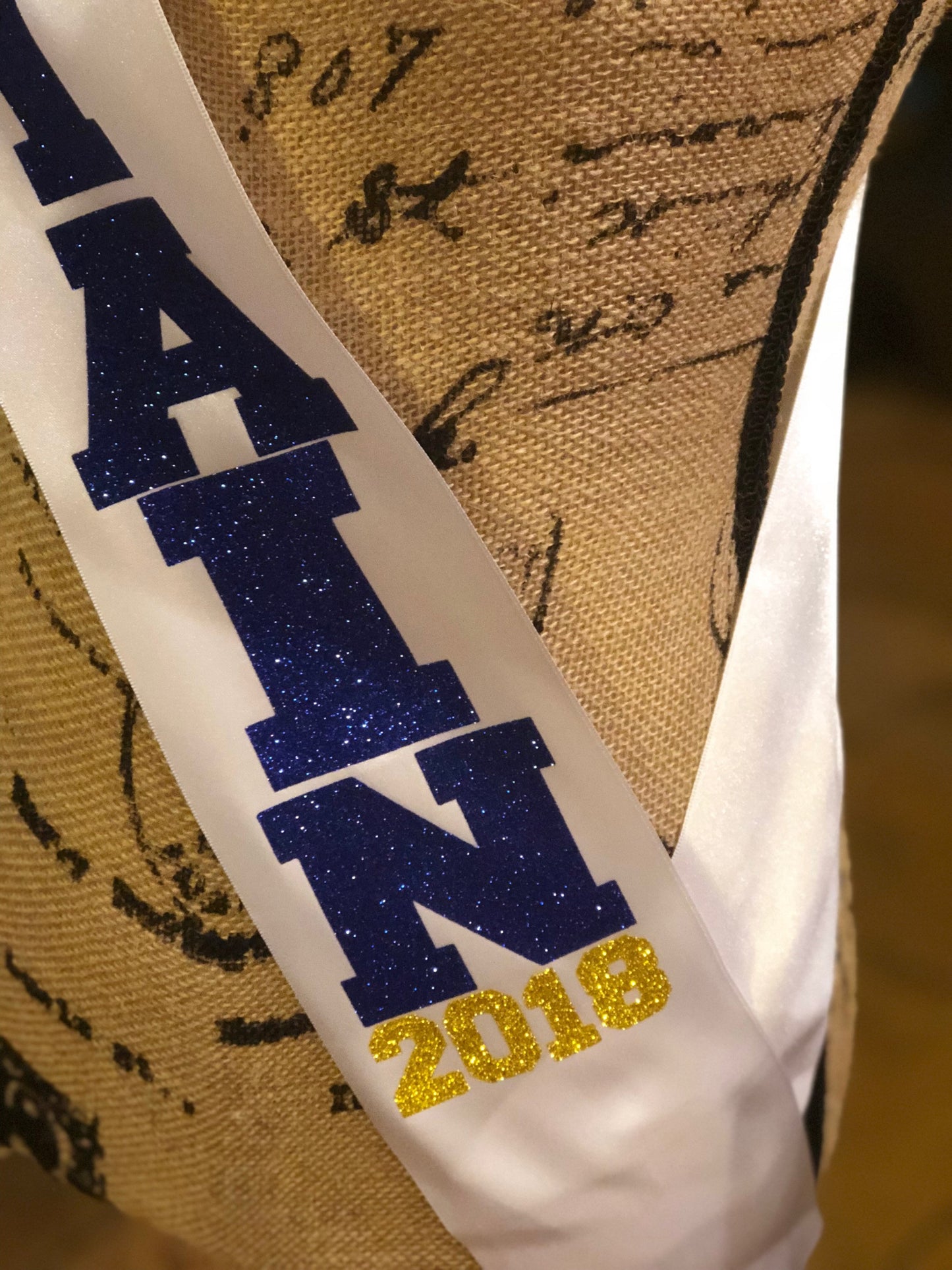 Senior sash, cheerleading sash, class of 2019, cheerleeder sash, homecoming sash, graduation shirt, prom queen,captain sash, bridesmaid sash