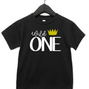 Wild one shirt, First birthday shirt, boys birthday shirt, birthday tshirt, wild things, boys tee, cake smash shirt, matching family shirts