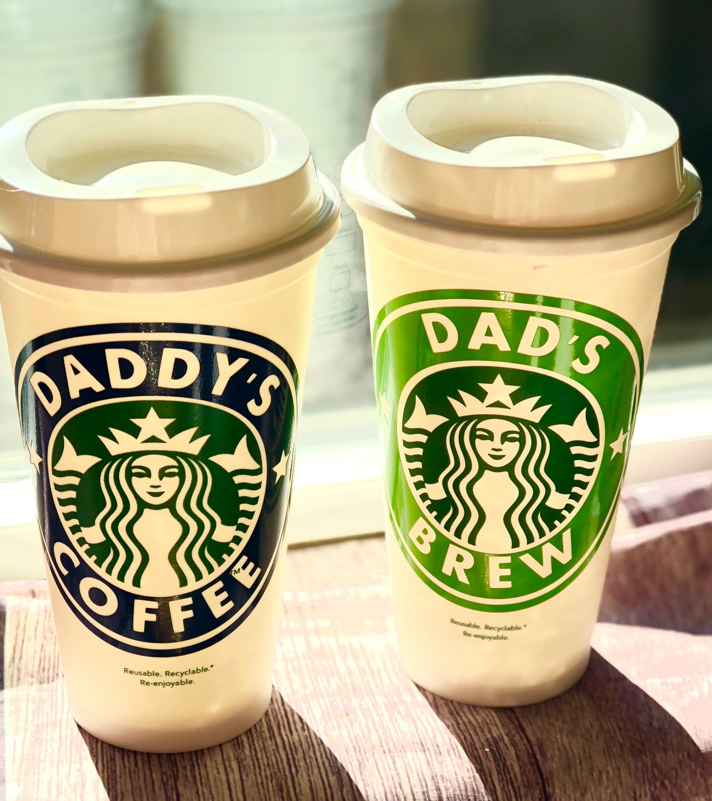 Dad cup, starbucks cup, fathers day gift, daddy gift, gift for him, personalized cup, coffee mug, grandpa gift, bonus dad, dad from daughter