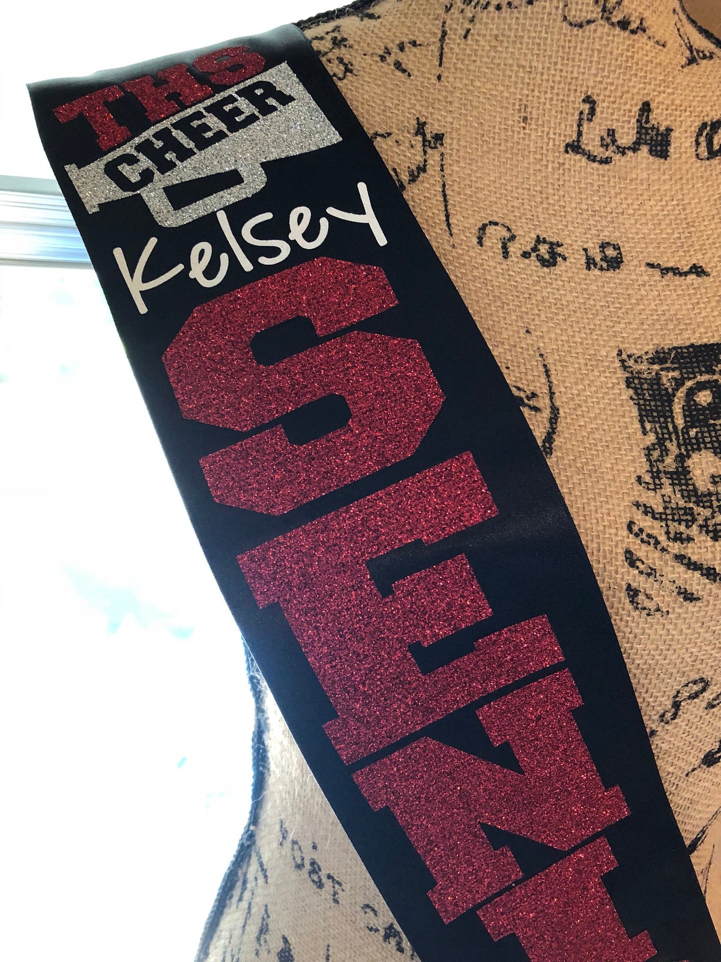 Senior sash, cheerleading sash, class of 2019, cheerleeder sash, homecoming sash, graduation shirt, prom queen,captain sash, bridesmaid sash