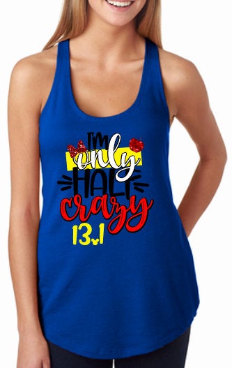 Disney running shirt, marathon tank, princess run, ariel tank top, half Marathon shirt, disney marathon, exercise tank, little mermaid shirt