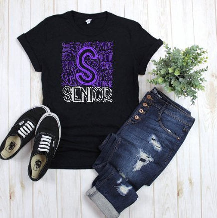Senior shirt, class of 2019, graduation shirt, grad night tee, college grad tee, high school graduation, graduation gift, scholl spirit tee