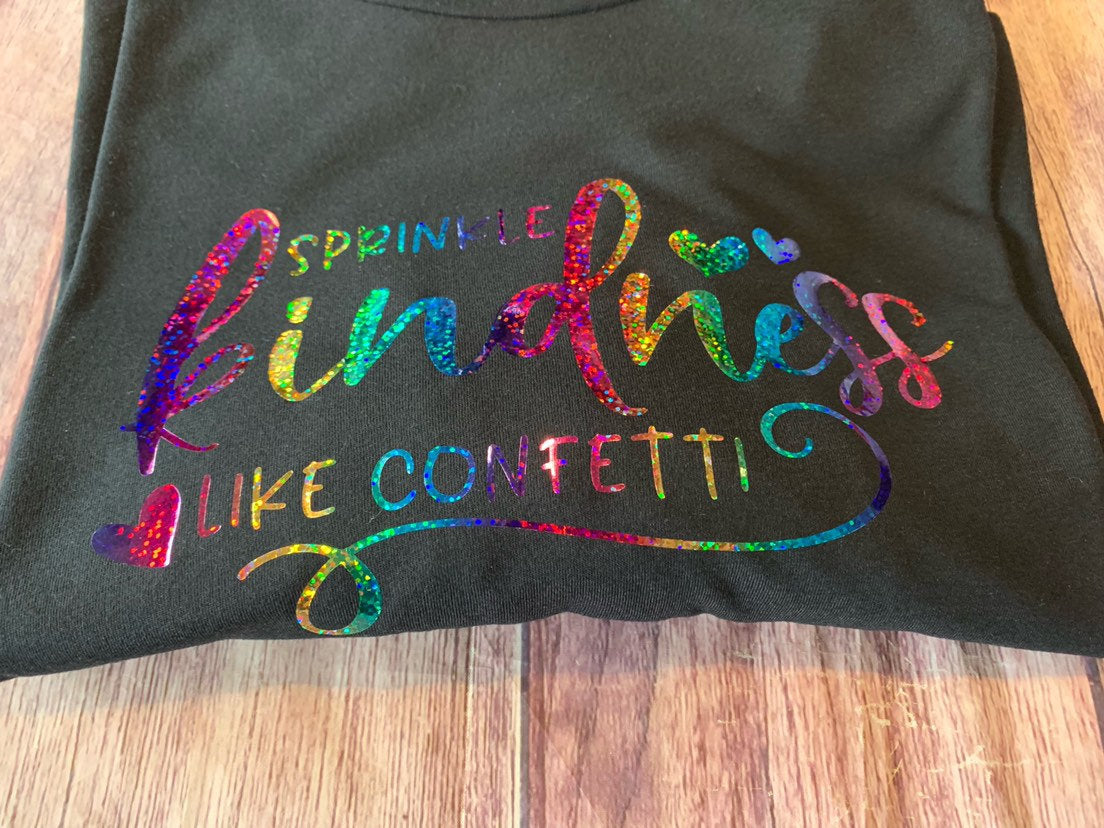 sprinkle kindness like confetti, kindness shirt, rainbow shirt, gift for her, humankind shirt, be kind shirt, kindness tshirt, womens tee