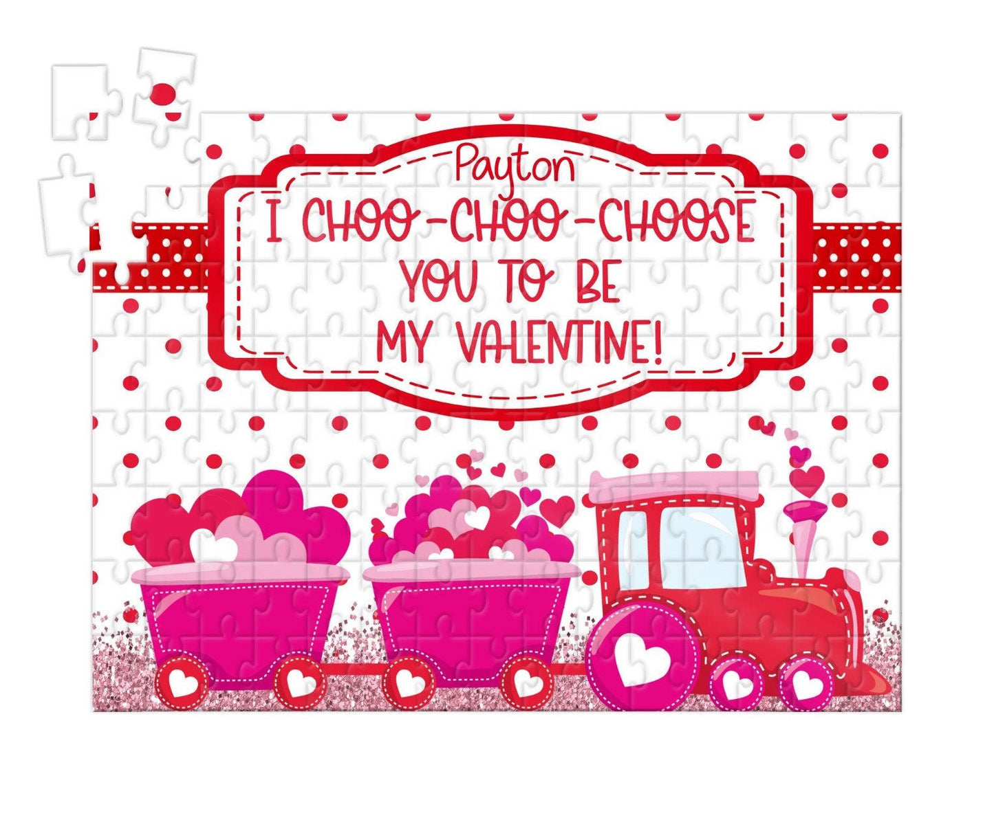 Valentine puzzle, teacher gift, valentine gift for teacher, personalized puzzle, class valentine gift, kids puzzle, valentine gift for kids,