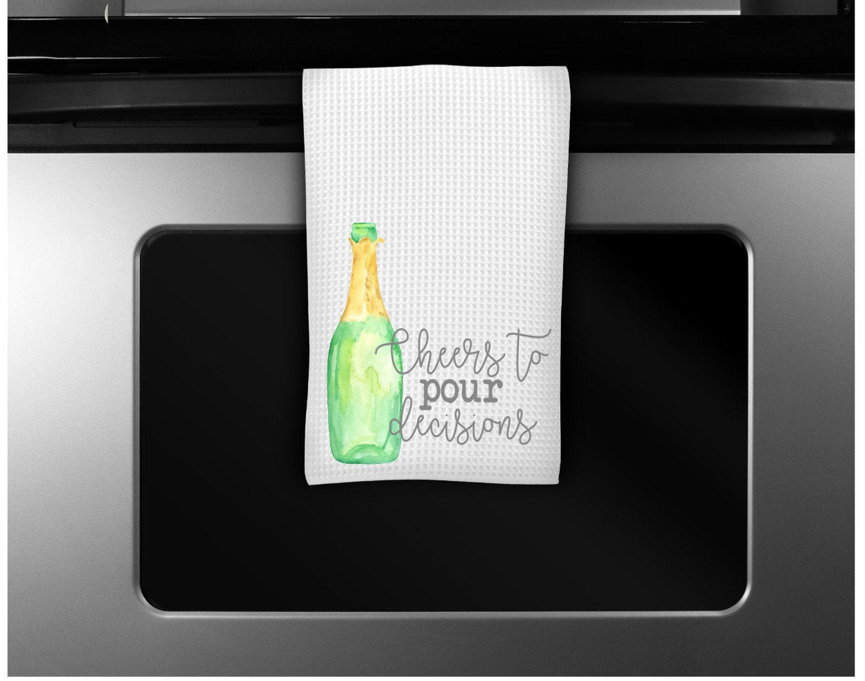 Bar Towel, Kitchen towels, funny kitchen towels, cheers, champagne lover, housewarming gift, personalized dish towel, wine gift, pour