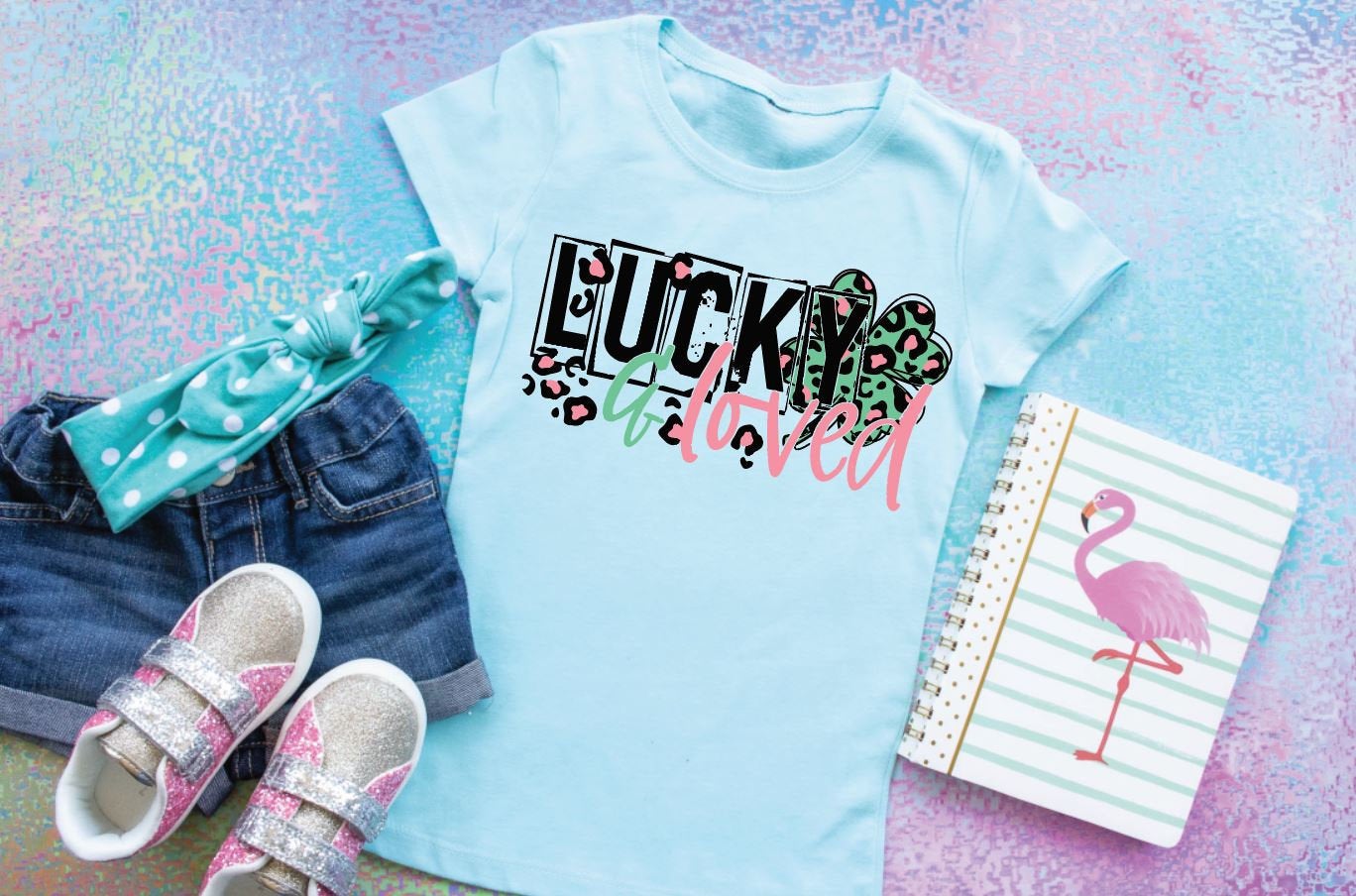 Lucky and loved kids tshirt