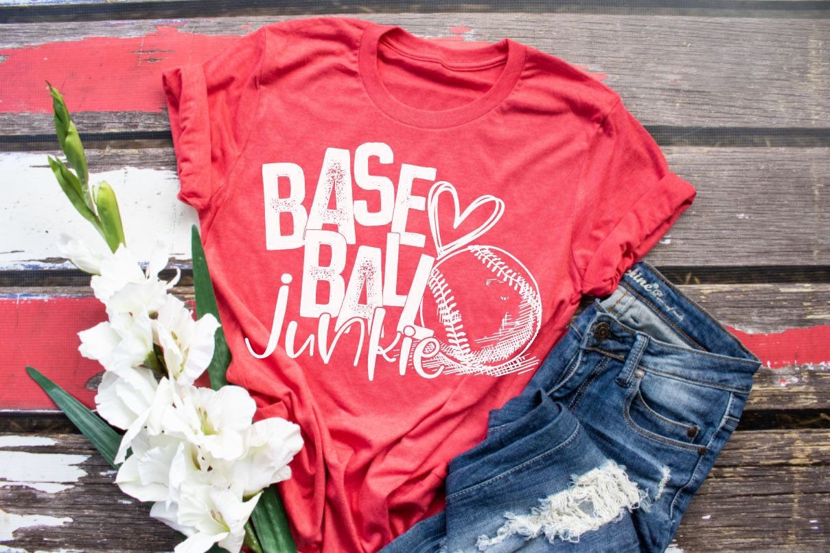 Baseball junkie tee, baseball shirt, baseball tank, baseball field tee, baseball mom, ball field, that’s my son out there, sports shirt,