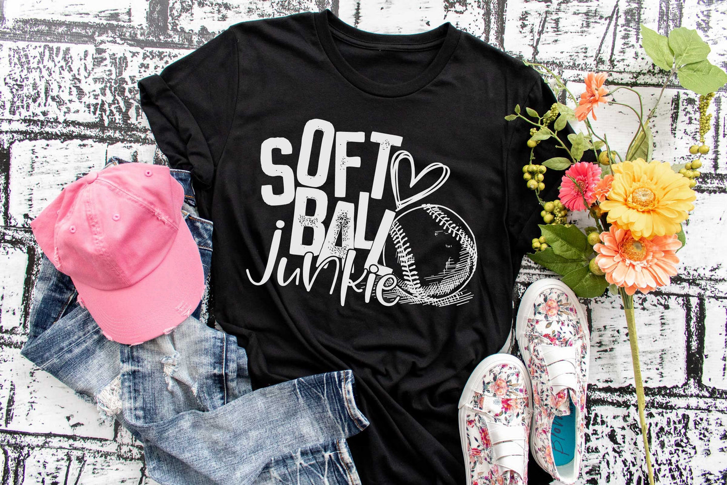 Softball junkie tee, softball shirt, softball tank, softball field tee, softball mom, ball field, that’s my daughter out there, sports shirt