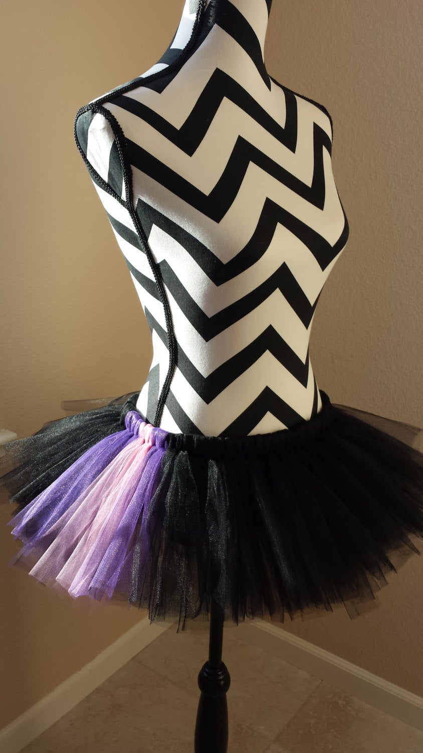 Halloween tutu, Maleficent tutu, running tutu, halloween costume, Ursula, adult tutu, black and purple tutu, running skirt, marathon skirt