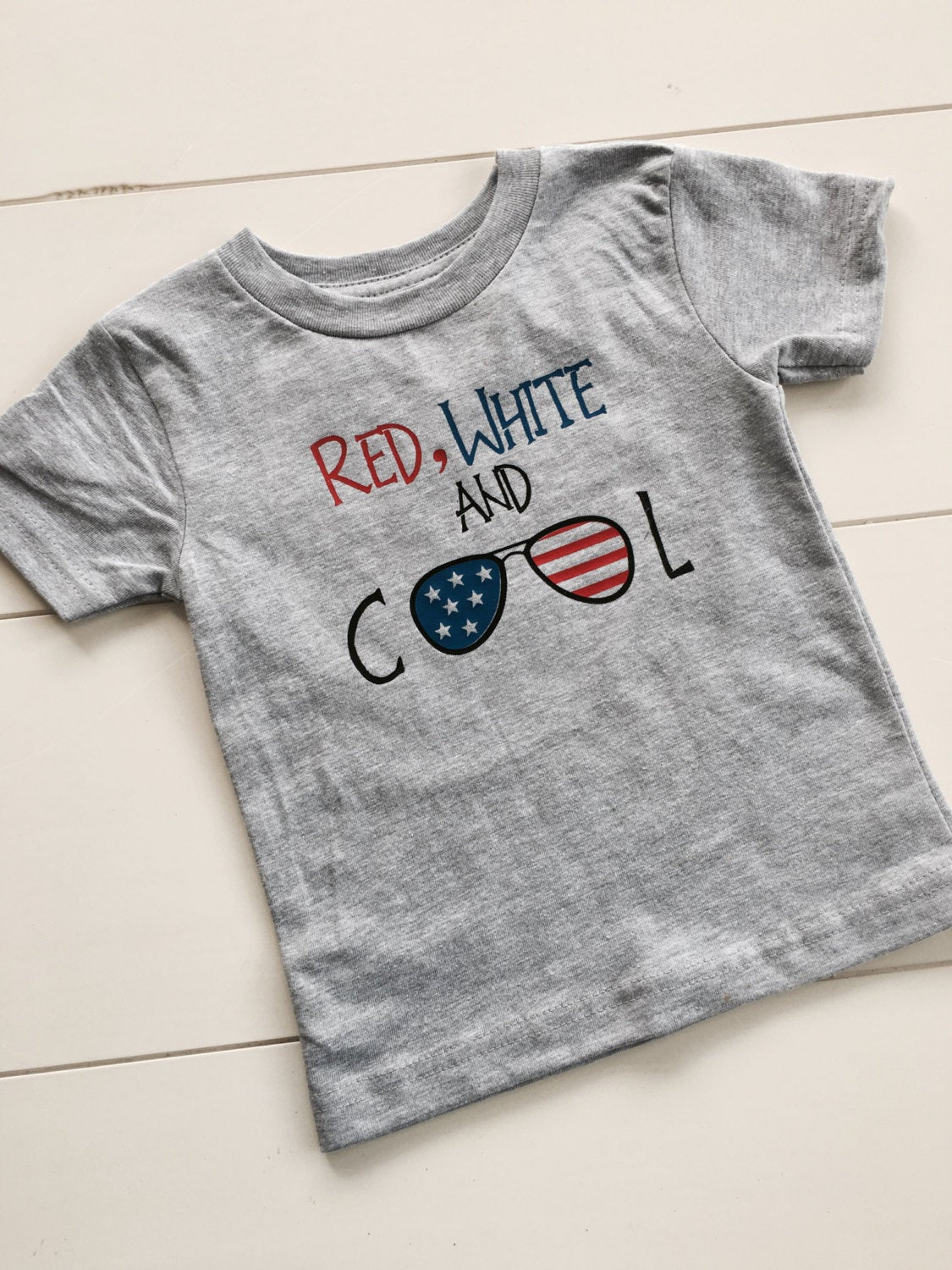 Red white and cool 4th of July tee