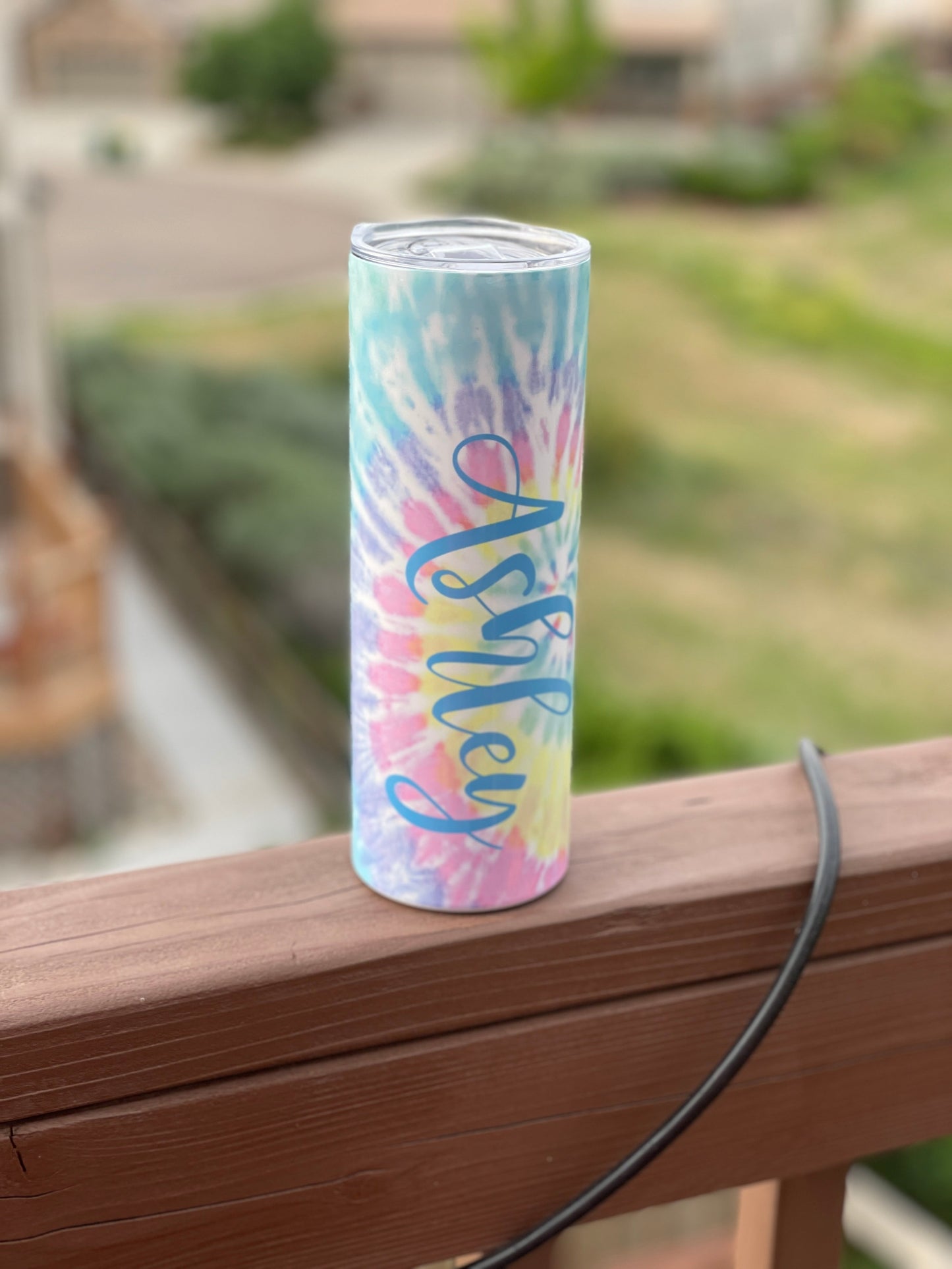 Personalized tie dye Tumbler