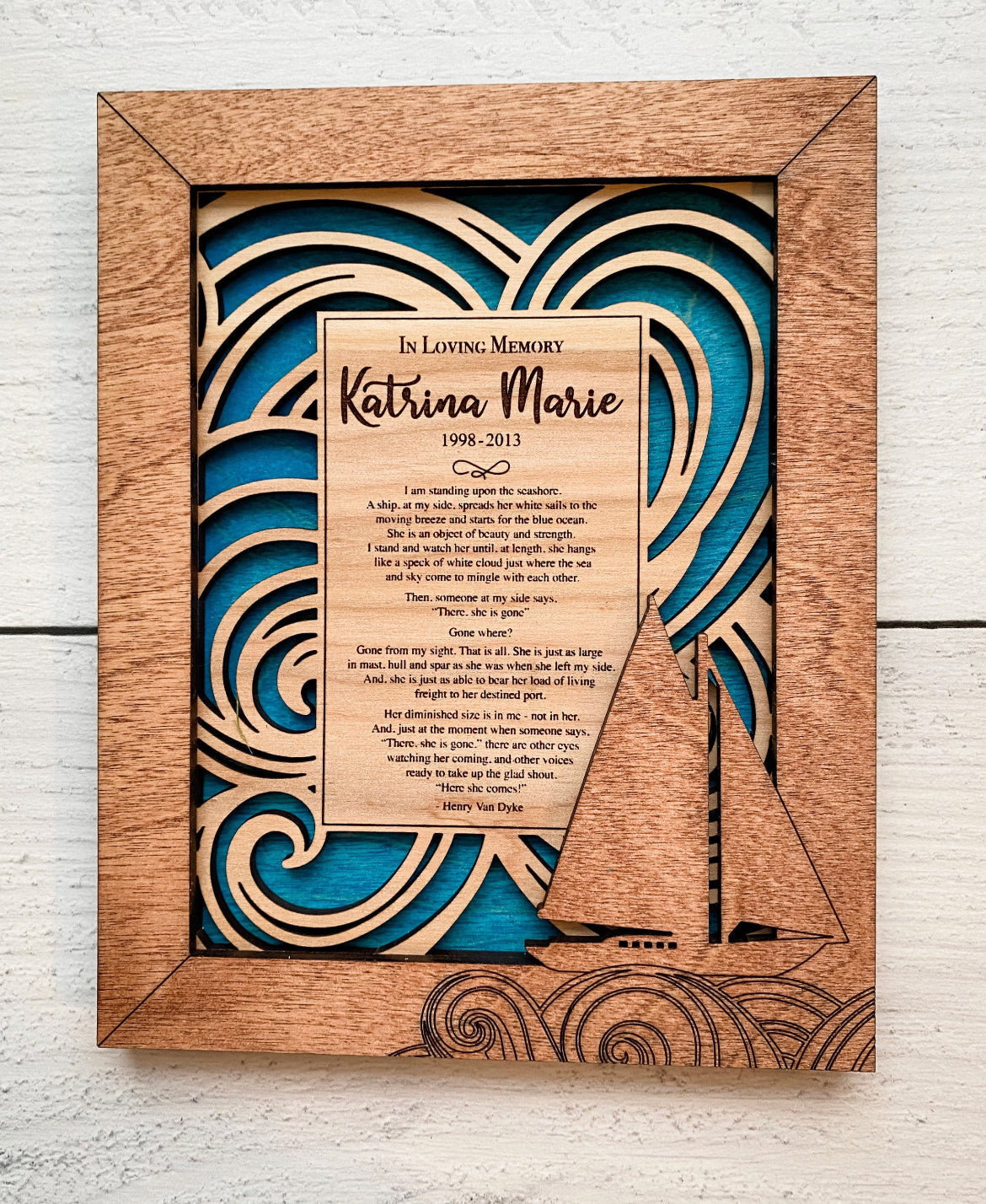 Personalized Memorial frame
