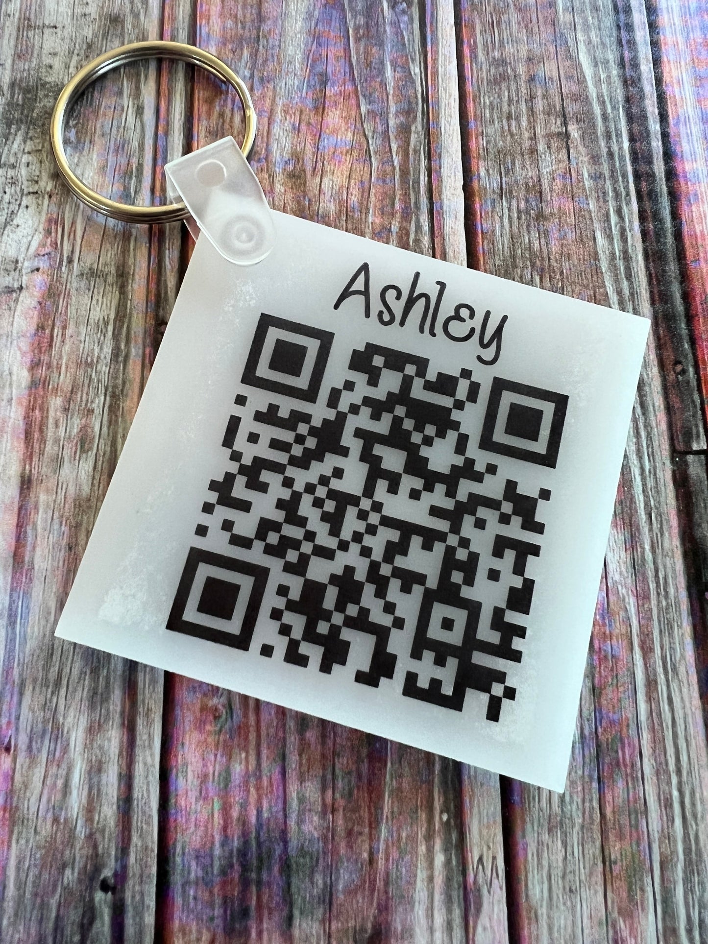 QR code keychain