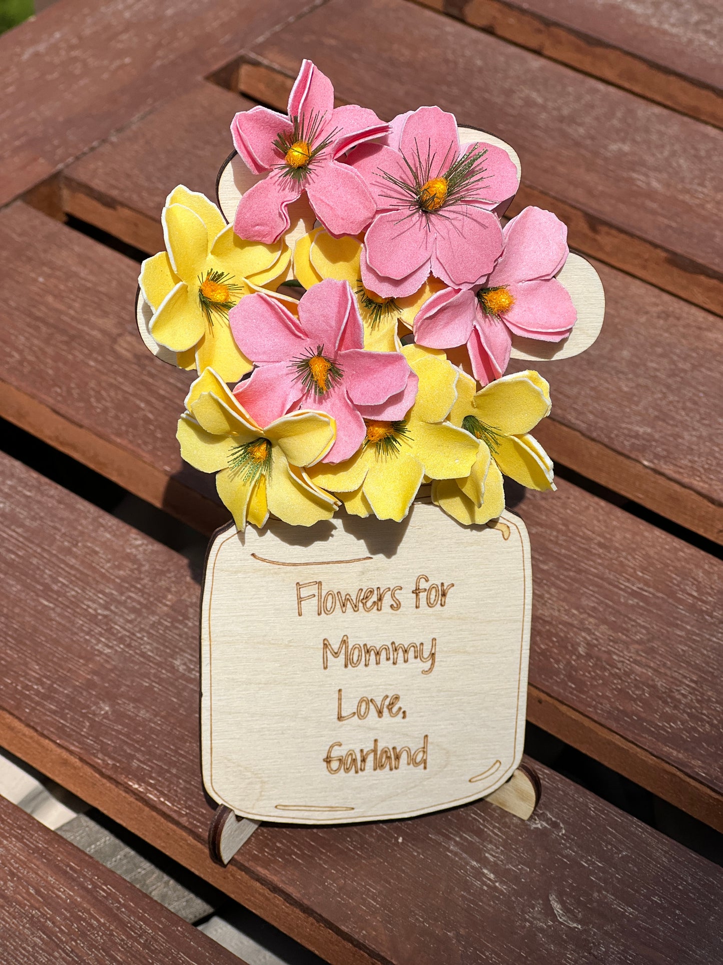 Mother’s Day custom flower holder