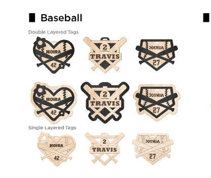 Personalized Baseball Keychain