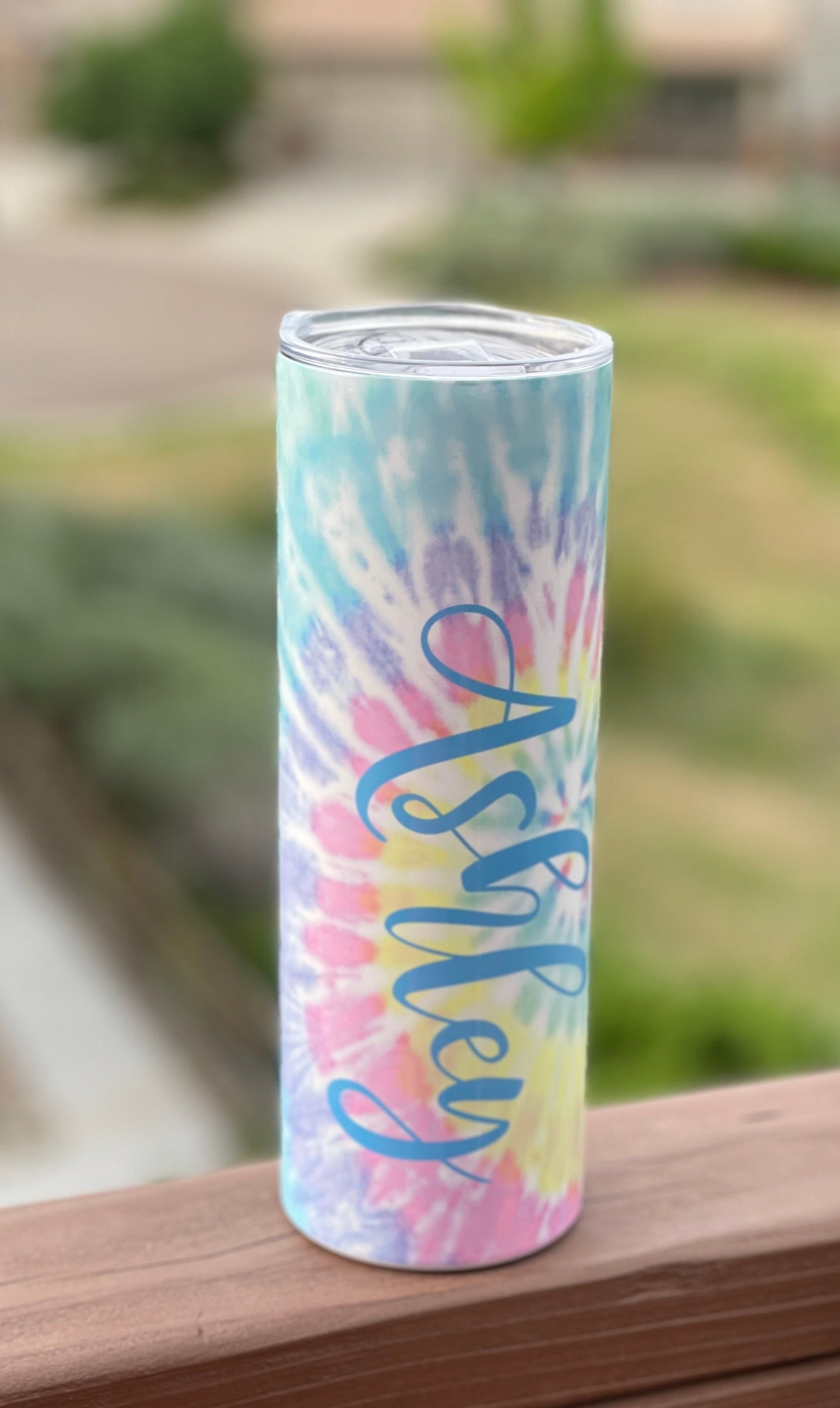 Personalized tie dye Tumbler