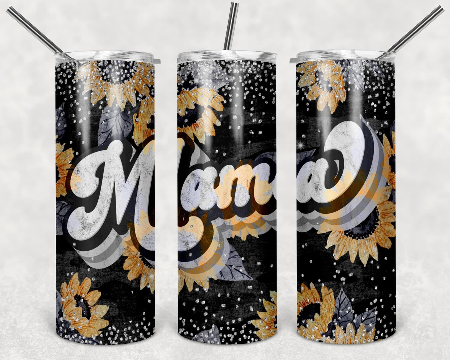 Mama Sunflower 20 oz tumbler