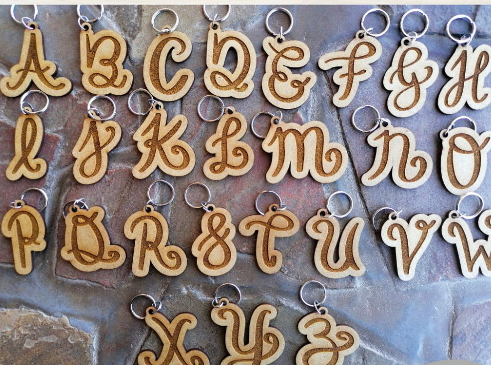 Letter keychain