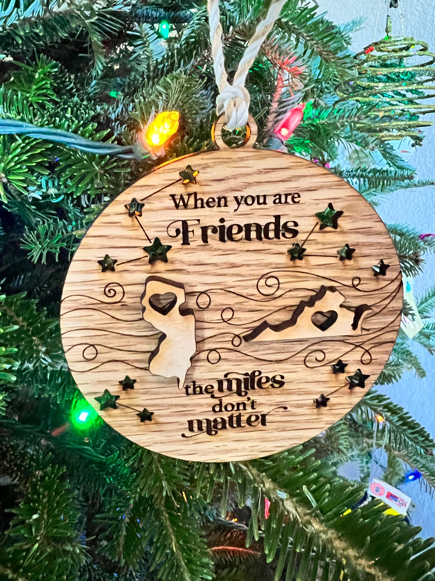 Miles dont matter Wood ornament