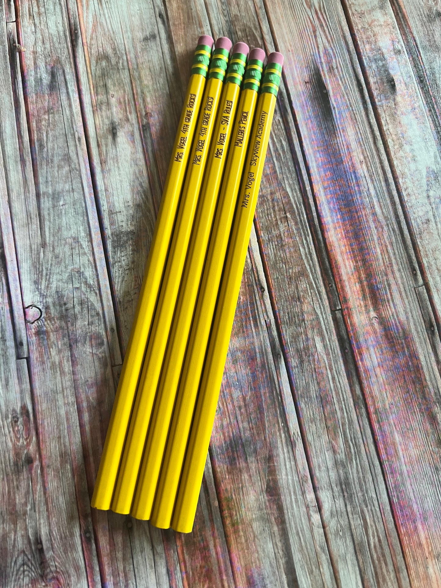 Custom name pencils