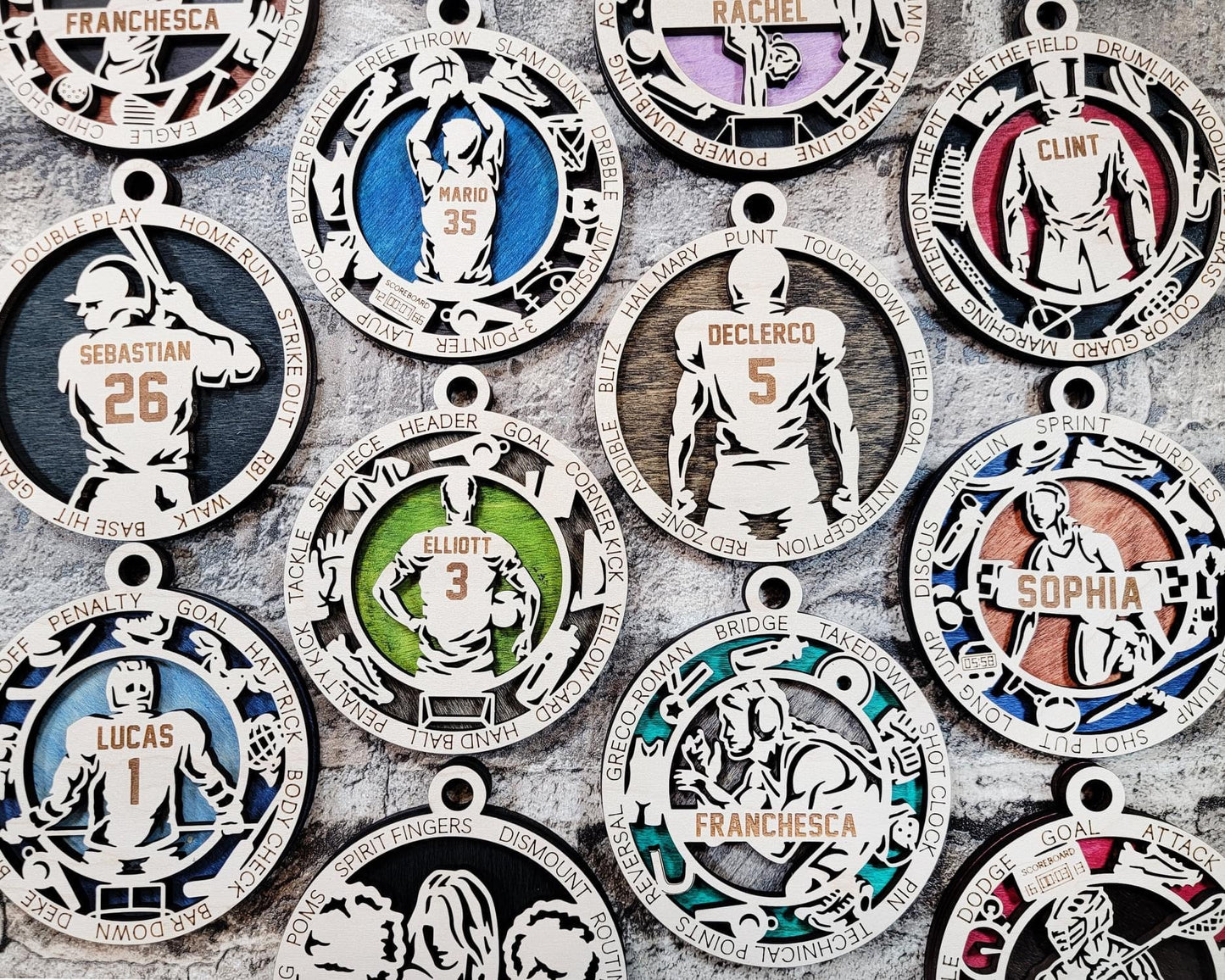 Baseball personalized ornament