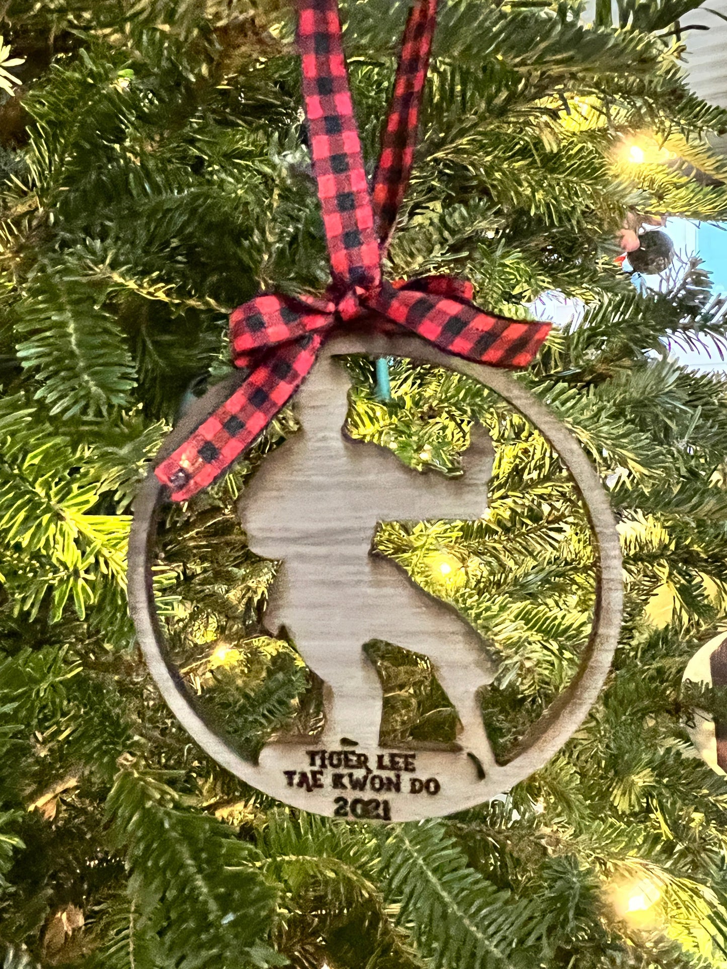 Martial arts/TKD wood Ornament