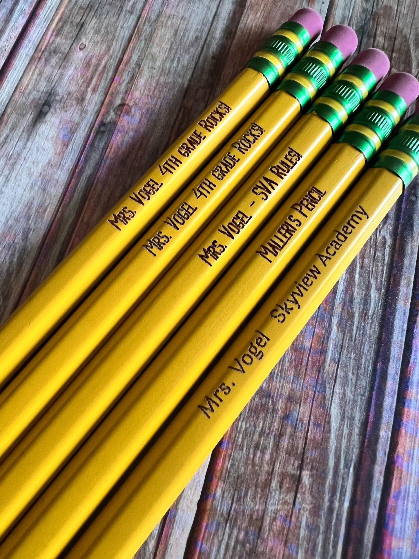 Custom name pencils