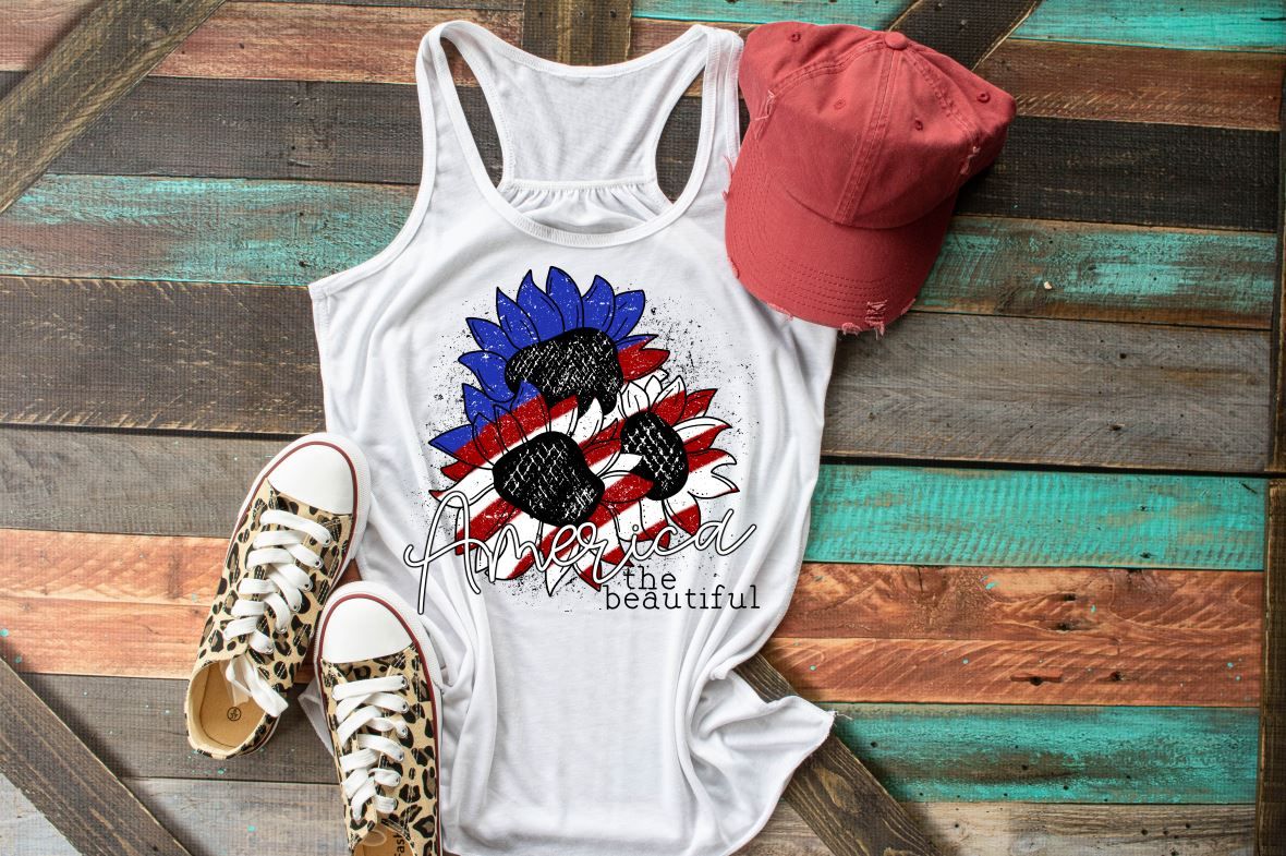 America the Beautiful tank or tee