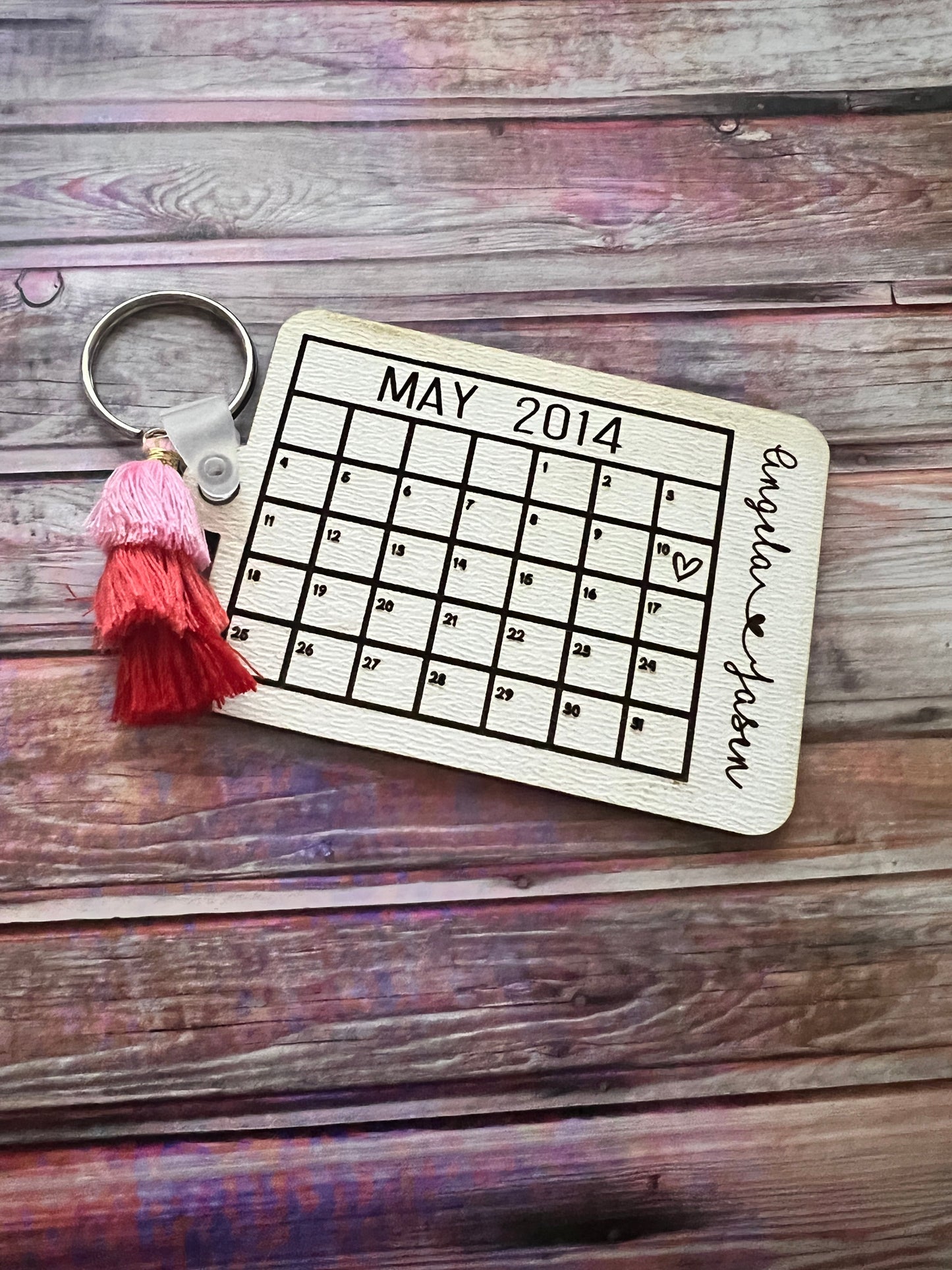 Calendar anniversary Keychain