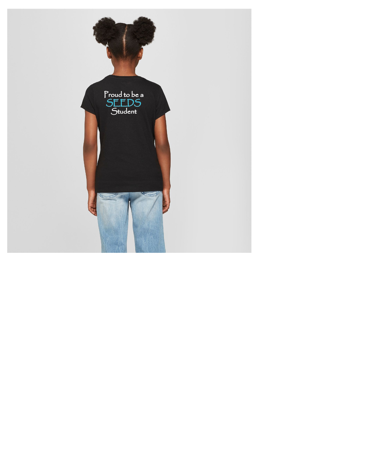 Seeds Academy Uniform-Boys/Girls Short sleeve t-shirt (black)