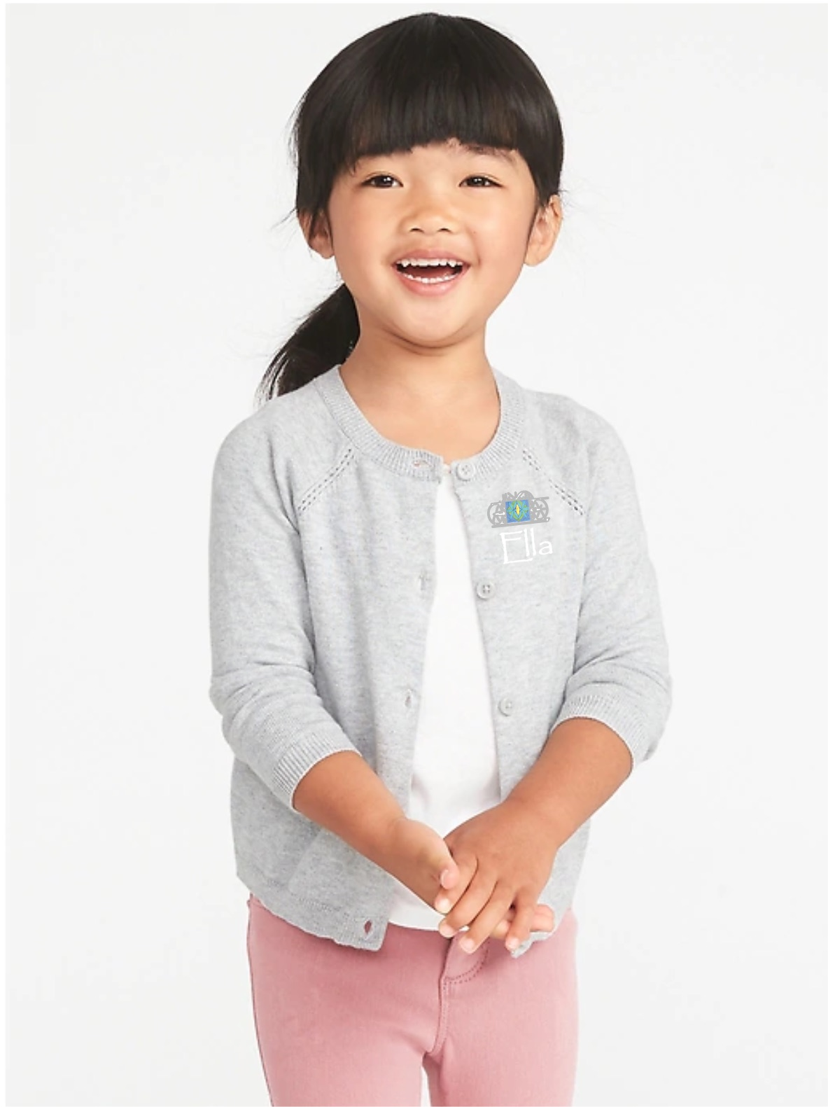 Seeds Acdemy Uniform-Girls button up Sweater