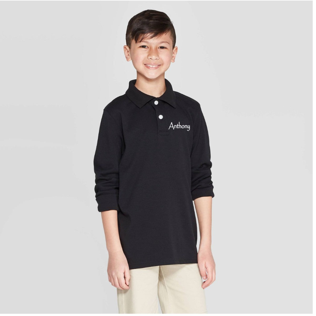 Seeds Academy Uniform-Boys/Girls Long sleeve Polo (black)