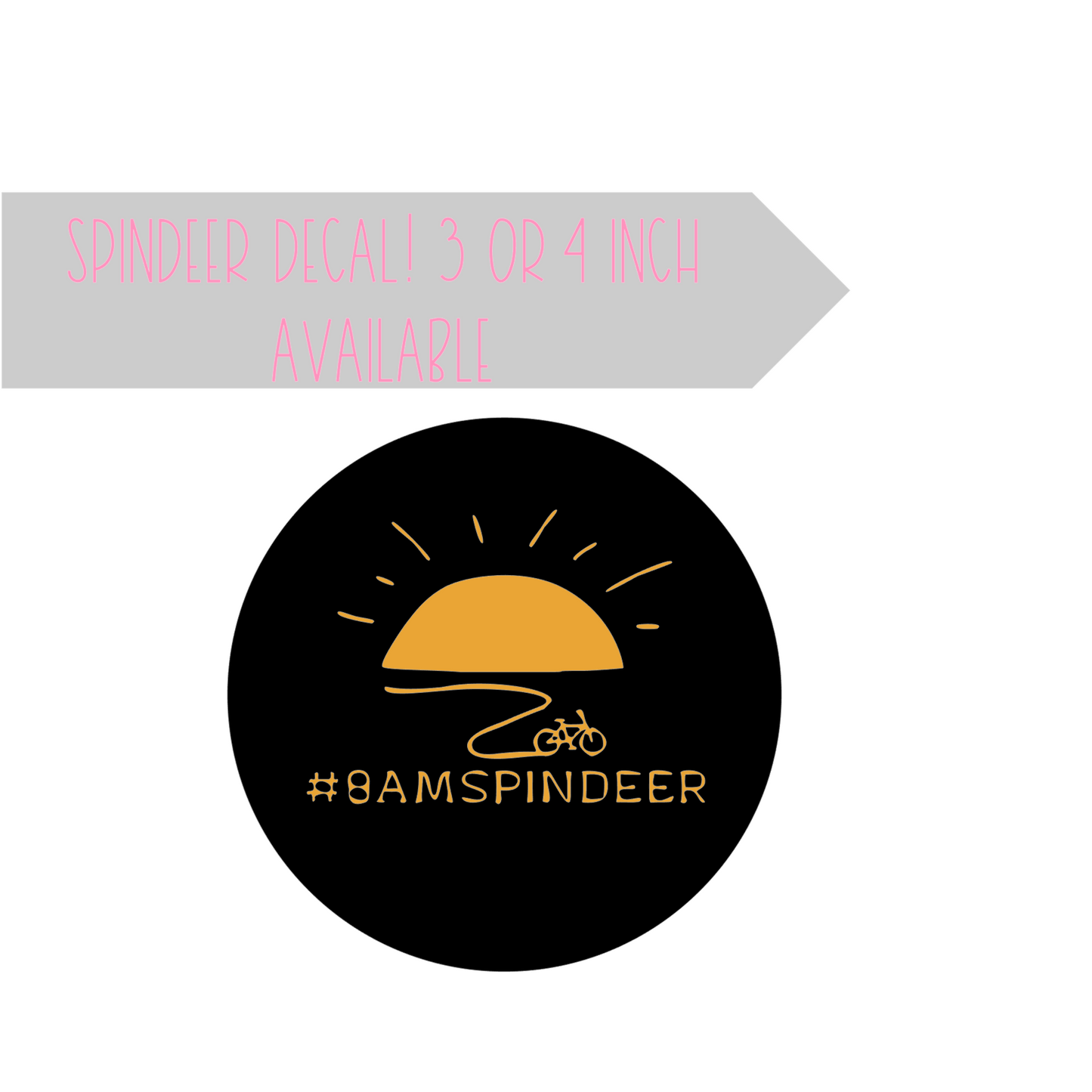 8 am Spindeer Decal